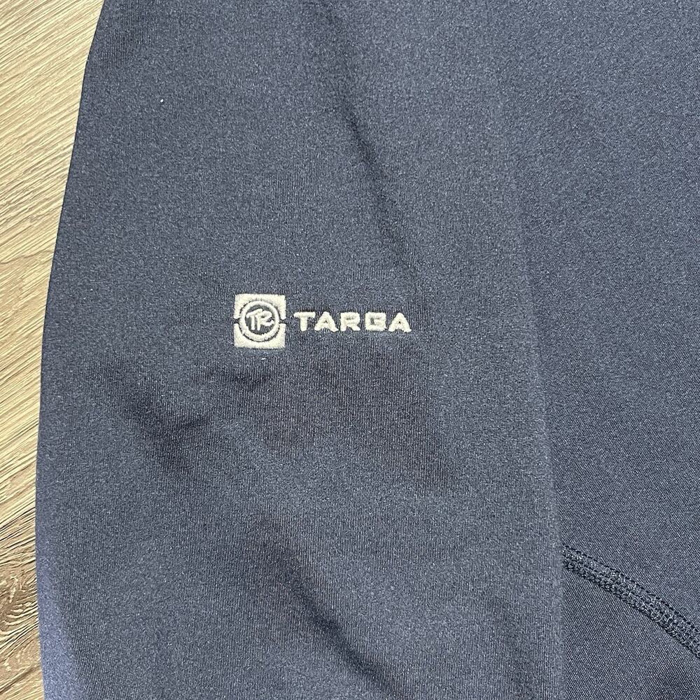 Rhoback Solid Performance Q-Zip Women's Large Fleet Navy TARGA Logo Golf EUC - Picture 8 of 13